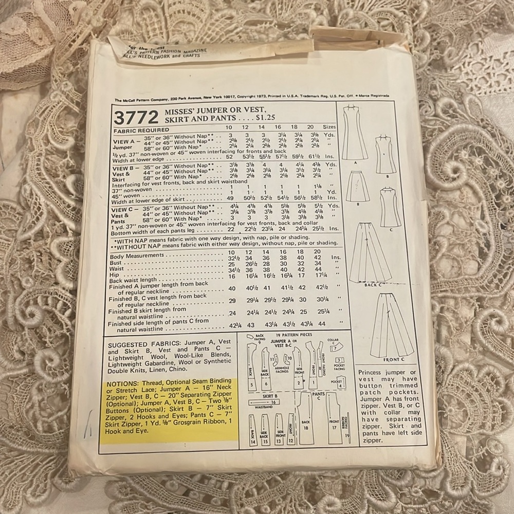 1973 Jumper Combo Pattern! - Picture 2 of 2